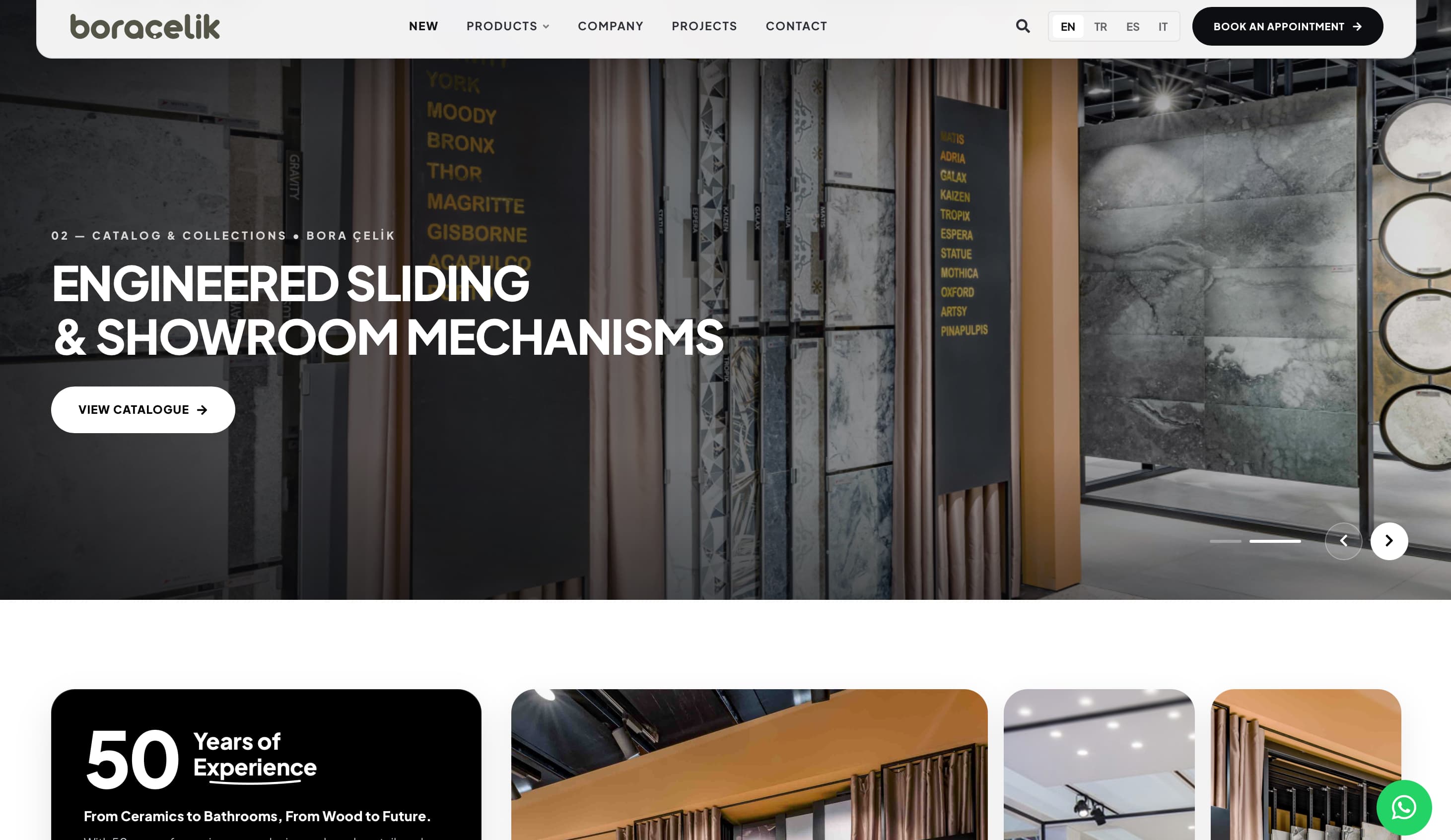 Bora Çelik Displays — Global Teşhir Sistemleri & Web Platformu